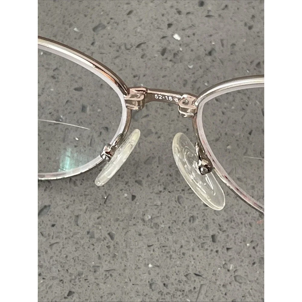 EYEGLASSES ECCA WM 5008 AM TORTOISE GOLD METAL FRAMES ONLY 52-18-135 red round